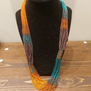 Multi-strand Bunching Necklace - Multicolor